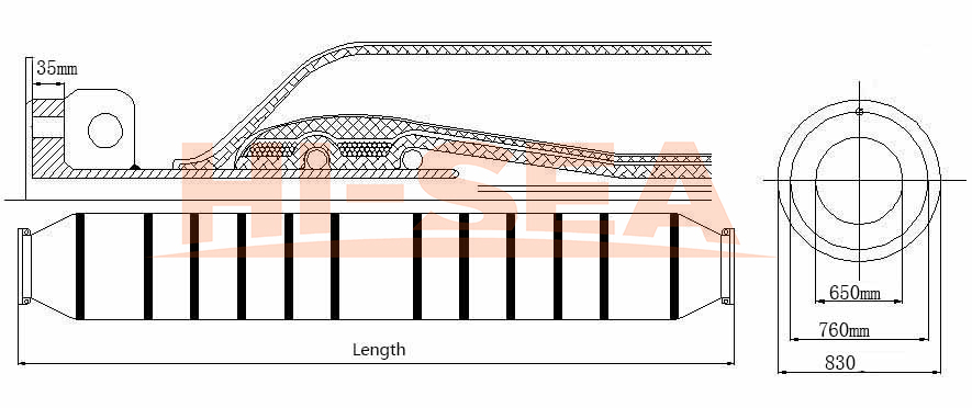 DN650 Dredge Self Floating hose